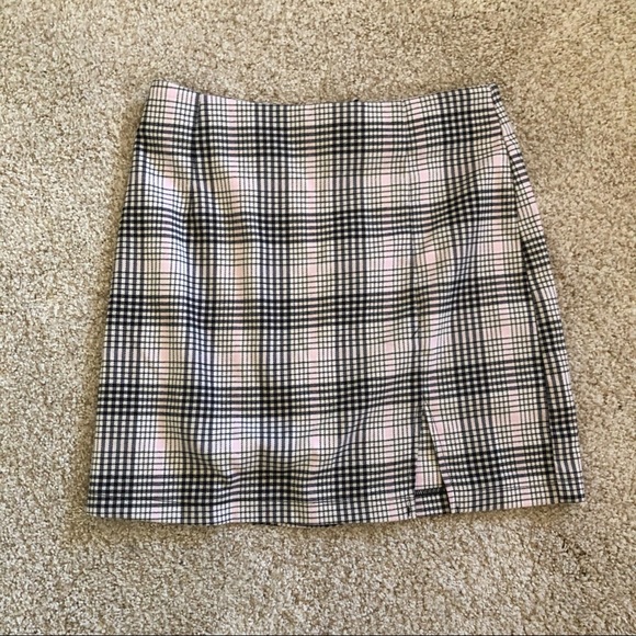 Plaid high waisted pencil skirt - Picture 1 of 4